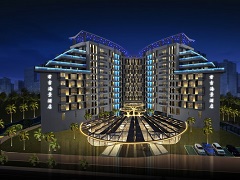 三亞君吉酒店建筑泛光照明設計方案